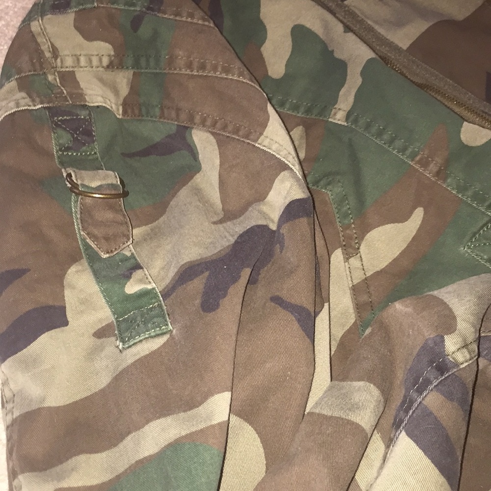 1 DAY SALE JunkGypsy Camo Jacket With Pin-up Patch